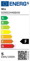 Miniatyrbillede 2 af 8: WiZ Candle LED-pære C37 E14 x2 - Smart pære - Hvid - Wi-Fi - LED - E14 - Multi [Energiklasse F] (871951455127500)