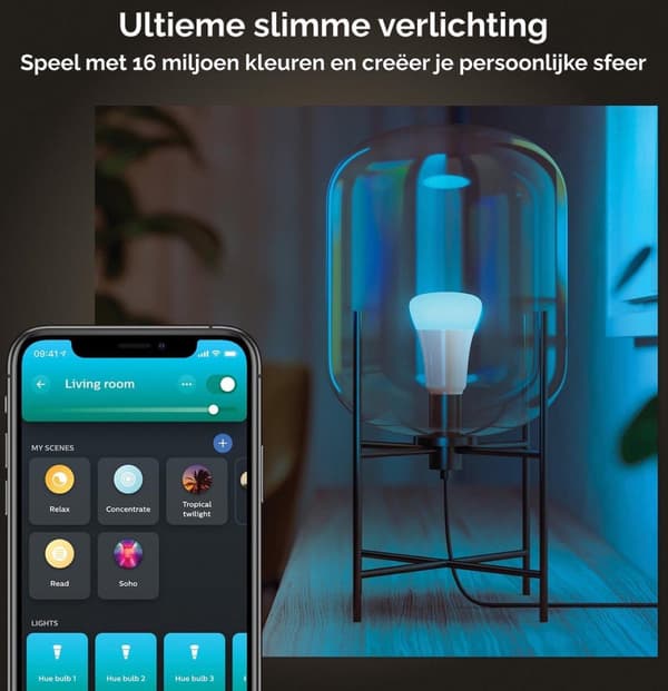 Philips Hue White & Color Ambiance E27 Twin Pack 2x570lm 60W [Energiklass F] (8719514328372)
