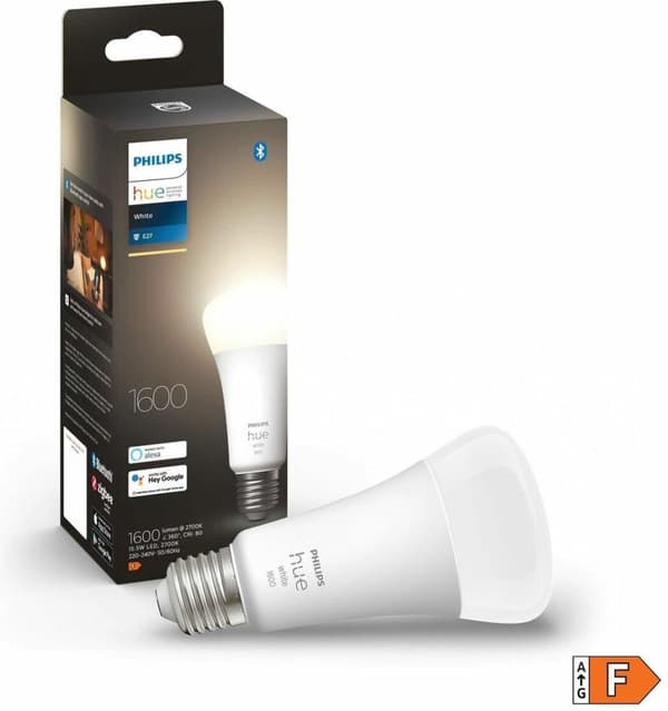 Philips Hue White E27 Single Pack 1100lm 100W [Energiklass F] (8719514343337)