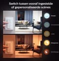 Miniatyrbild 6 av 11: Philips Hue White & Color Ambiance E27 3er Starter Set inkl. DimmerSwitch 3x800lm 75W [Energiklass F] (8719514291362)