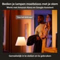 Miniatyrbillede 10 af 10: Philips Hue White & Col. Amb. LED bordlampe Bloom, sort, dæmpbar, 16 millioner farver, kontrollerbar via app, kompatibel med Amazon Alexa (Echo, Echo