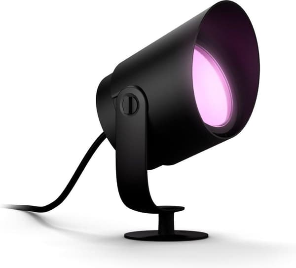 Philips Hue White & Col. Amb. Lily XL 1-flag spot, 1050lm lavspændingsudvidelse, til udendørs brug, 16 millioner farver, kontrollerbar via app, kompat