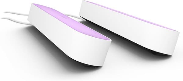 Philips Hue White and Color Ambiance Play Lightbar Twin Pack, dæmpbar, op til 16 millioner farver, kontrollerbar via app, kompatibel med Amazon Alexa,