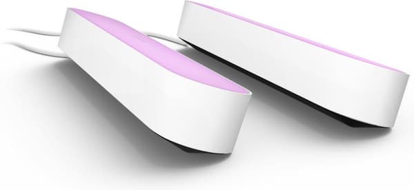 Philips Hue White and Color Ambiance Play Lightbar Twin Pack, dæmpbar, op til 16 millioner farver, kontrollerbar via app, kompatibel med Amazon Alexa,