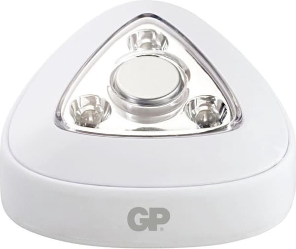 GP LED lampe pushlight inklusiv 3 AAA batterier