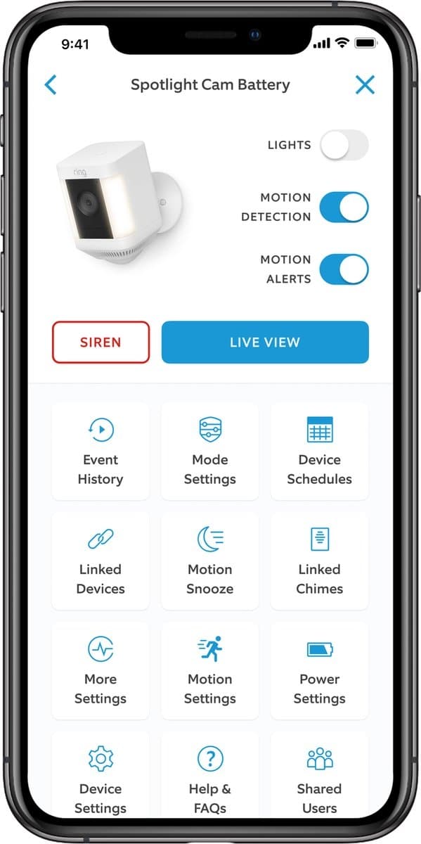 Ring Spotlight Cam Plus - Batteri - Sikkerhedskamera - Sort