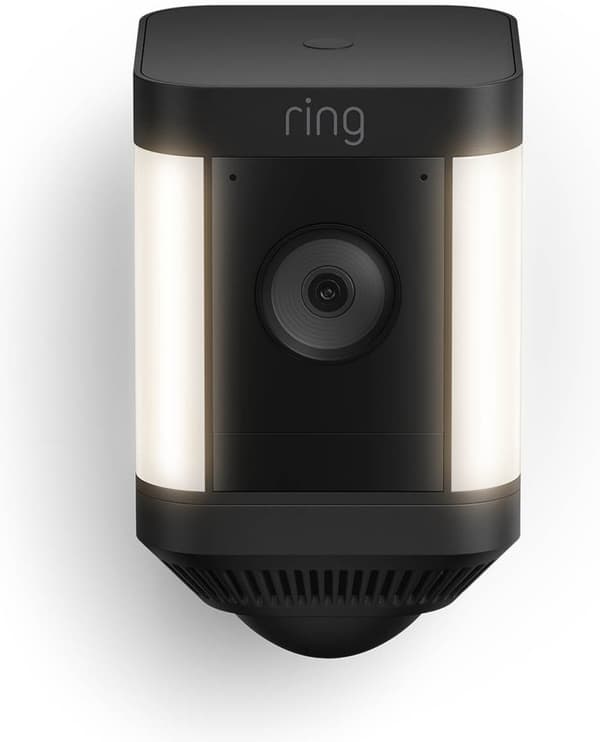 Ring Spotlight Cam Plus - Batteri - Sikkerhedskamera - Sort Sort