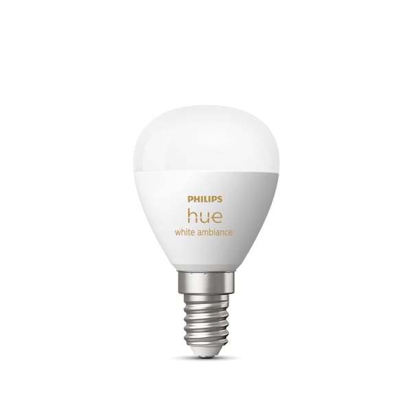 Signify Philips Hue White Ambiance E14 Luster Drops, enkelt pakke 470lm [Energiklasse F] (929003573701)