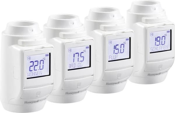 Honeywell Evohome THR092HRT - Varmestyring - trådløs - 868 MHz (pakke med 4)