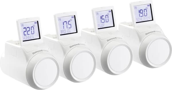 Honeywell Evohome THR092HRT - Varmestyring - trådløs - 868 MHz (pakke med 4)