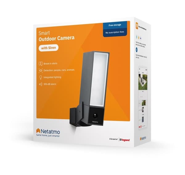 Netatmo ulkokamera sireenin läsnäololla