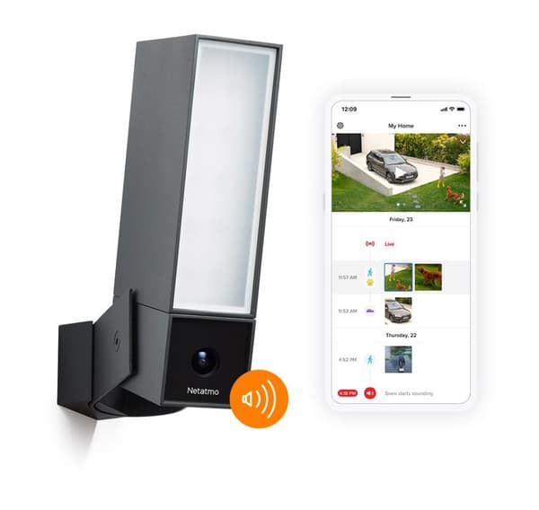 Netatmo ulkokamera sireenin läsnäololla