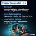 Miniatyrbillede 4 af 6: Shelly · Plug & Play · ""Blu Motion"" · Bevægelsessensor · Bluetooth · - Bluetooth - og spil (Shelly_B_Motion)