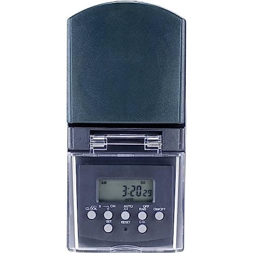 Sygonix SY-5044422 digital socket timer ugeprogram 1800 W IP44 nedtællingsfunktion, tilfældig funktion