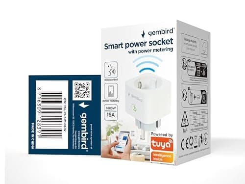 Gembird Smart Home-stik med strømforbrugsmåling hvid (TSL-PS-S1M-01-W)