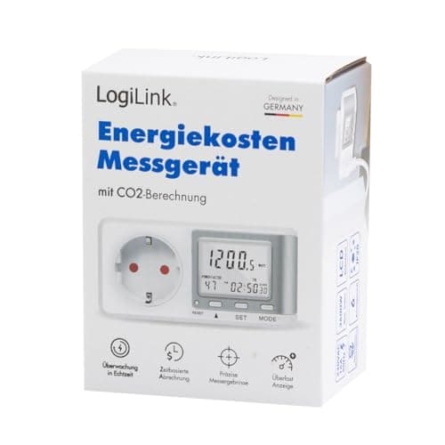 LogiLink ZUB Energikostnadsmätare med CO2 beräkn. (EM0005)