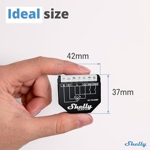 Shelly Wave Shutter Relay Dual Roller Shutter Z-Wave Roller Shutter Control (Shelly_W_Shutter)