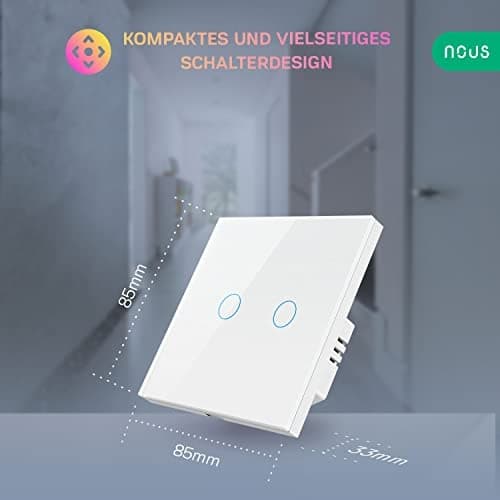 Nous LZ2 - 2-kanals väggbrytare Zigbee (LZ2)