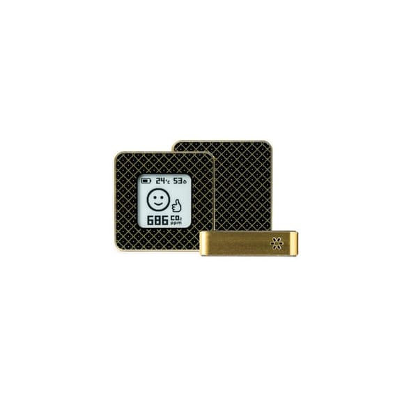 Smart hem luftkvalitetssensor/guld/lyxigt, AIRVALENT
