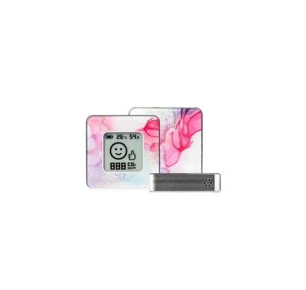 Smart home luftkvalitetssensor/sølv/pink AIRV-PINK AIRVALENT