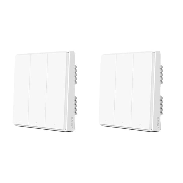 Smart Väggströmbrytare, Ingen Neutral Nödvändig, ZigBee Trådlös Teknologi, D1 Ingen Neutral 3KX2
