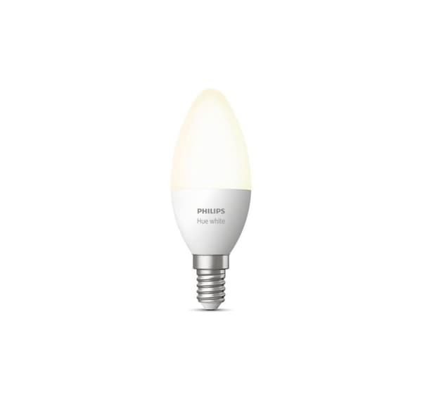 Smart pære, Philips, strømforbrug 5,5 watt (lysstrøm 470 lumen, 2700 k, 220-240v, bluetooth/zigbee)