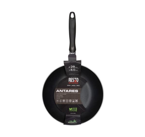 Wok d28 h8,0cm/93602, Resto