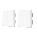Miniatyrbillede 1 af 2: Smart Vægkontakt, Zigbee Trådløs Kontrol, Ingen Neutral Nødvendig, 2X ingen neutral 3 nøgle