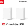 Miniatyrbillede 2 af 2: Smart Vægkontakt, Zigbee Trådløs Kontrol, Ingen Neutral Nødvendig, 2X ingen neutral 3 nøgle