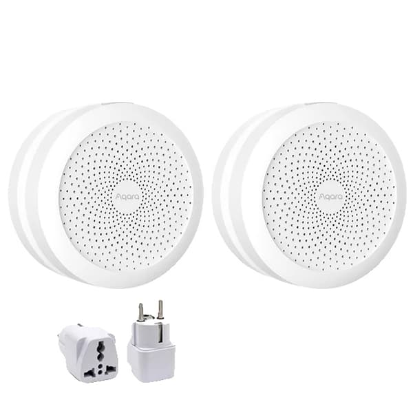 Smart Home Hub, Zigbee 30 Kompatibilitet, Siri Stemme Kontrol, 2XStor stikprop 2XBig plug