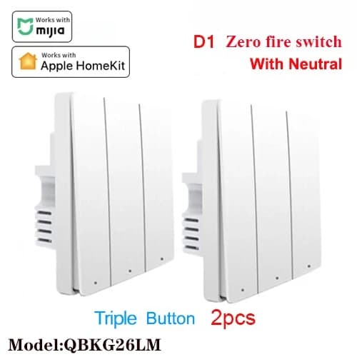 Smart Home-kit, Gateway-hubb, Zigbee-teknologi, 2 st med neutral 2K