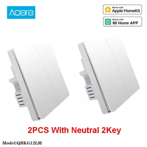 Smart Home-kit, Gateway-hubb, Zigbee-teknologi, 2 st med neutral 2K