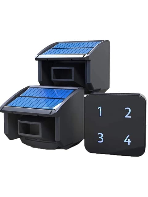 Uppfartslarm, solcellsdriven, väderbeständig, KIT1, EU-kontakt