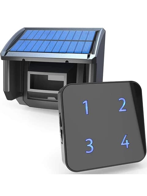 Uppfartslarm, solcellsdriven, väderbeständig, KIT1, EU-kontakt