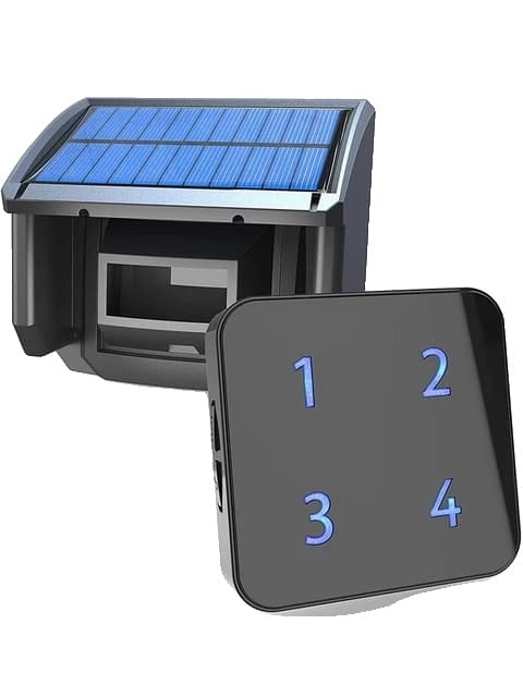 Uppfartslarm, solcellsdriven, väderbeständig, KIT1, EU-kontakt