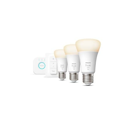 Philips Hue W Starter Kit 9,5W A60 E27 3st, Bridge, Switch Philips Hue | Hue W Starter Kit 9,5W A60 E27, 3st, Bridge, Switch |