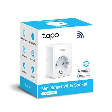 TP-LINK | Tapo P100 (1-pak) | Mini Smart Wi-Fi-stik | hvid