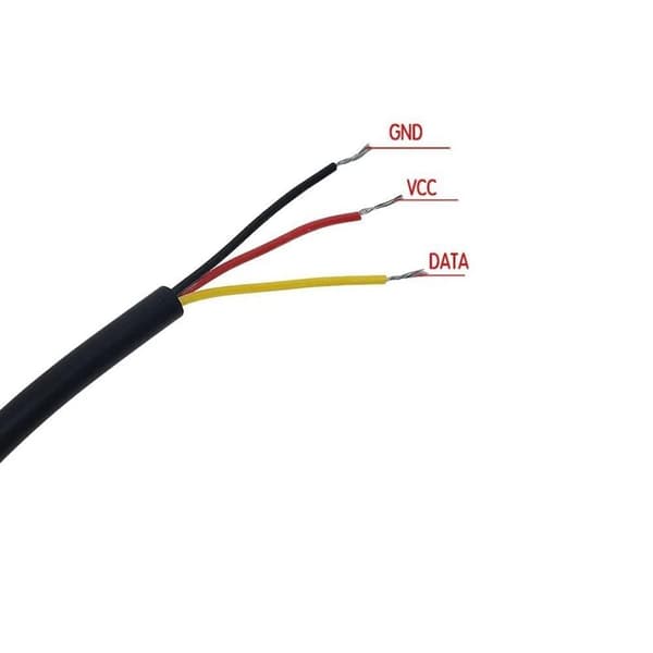 DS18B20 Vattentät Digital Temperatursond med 10 Meters Kabel - Kompatibel med Arduino och Raspberry Pi