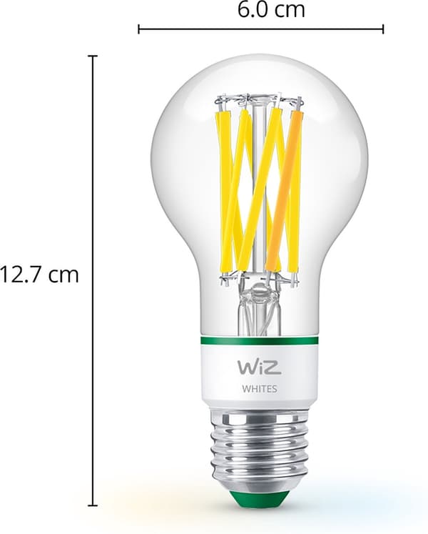 Signify WiZ White 60W E27 A60 Standard Filament klar Tunable (929003714001)
