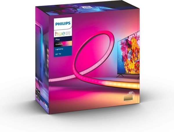Philips Hue Play Gradient Lightstrip 65 tum - TV - Svart - 20W - inkl. Strömförsörjning och kontroller