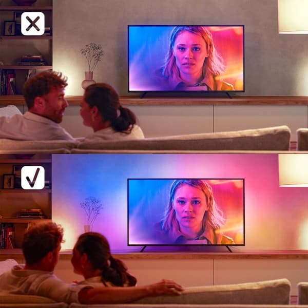 Philips Hue Play Gradient Lightstrip 65 tum - TV - Svart - 20W - inkl. Strömförsörjning och kontroller