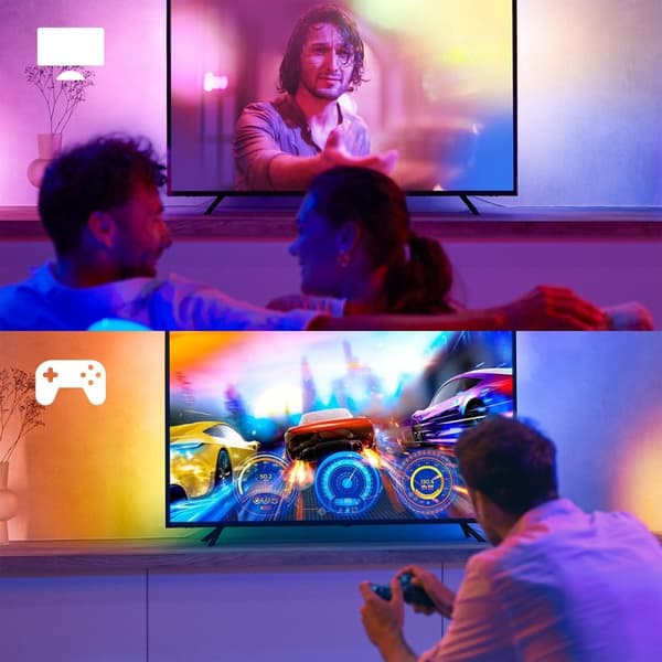 Philips Hue Play Gradient Lightstrip 65 tum - TV - Svart - 20W - inkl. Strömförsörjning och kontroller