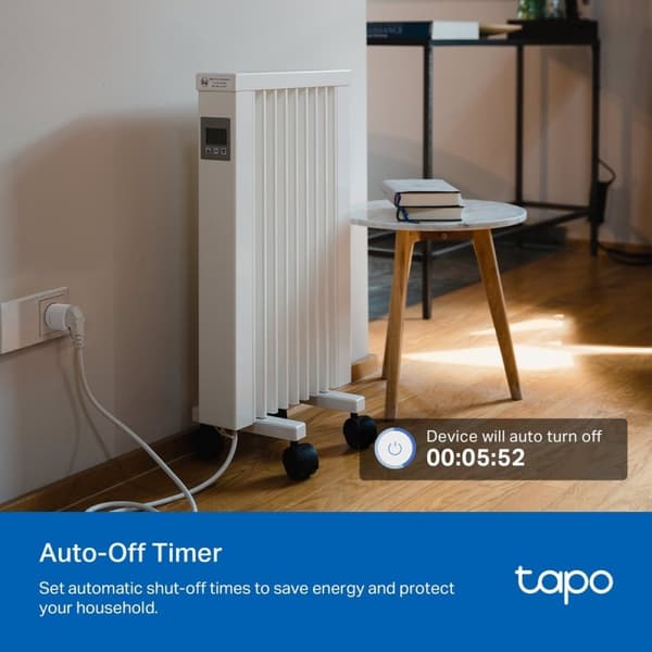 TP-Link Tapo P115 - Mini Slim Plug - Smart Plug - Wifi-uttag - Energiövervakning - 4 st