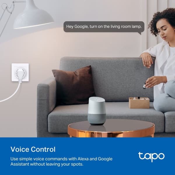TP-Link Tapo P115 - Mini Slim Plug - Smart Plug - Wifi-uttag - Energiövervakning - 4 st