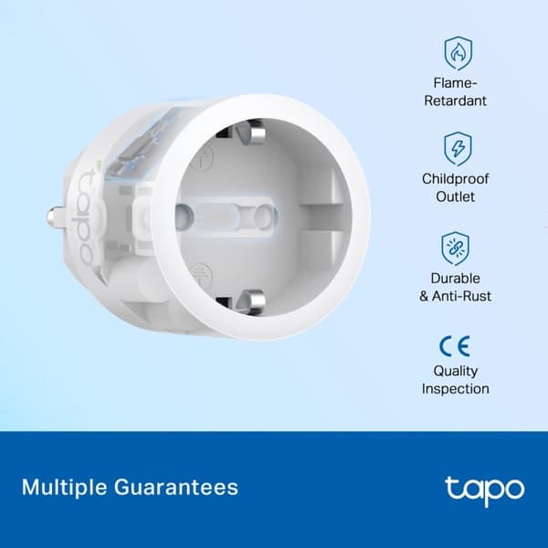TP-Link Tapo P115 - Mini Slim Plug - Smart Plug - Wifi-uttag - Energiövervakning - 4 st