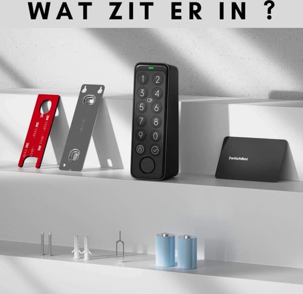SwitchBot Keypad Touch - Tastatur med fingeraftryksscanning