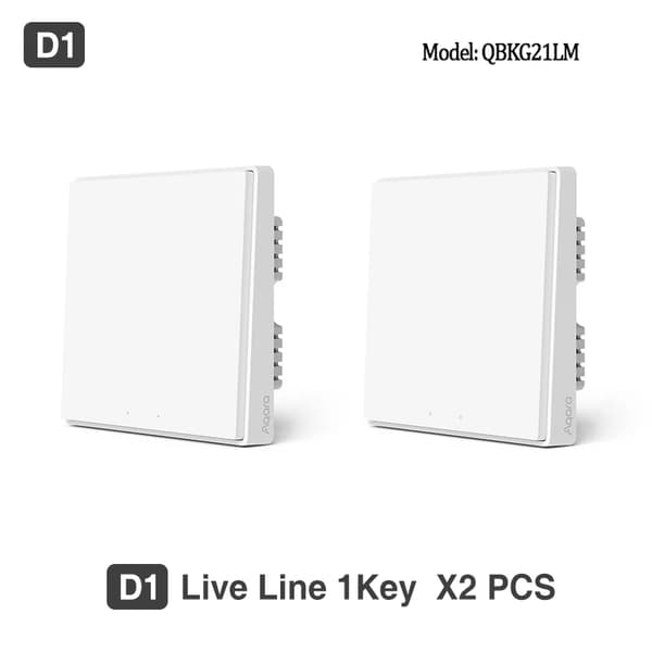 Smart Vægkontakt, Ingen Neutral Nødvendig, ZigBee Trådløs Teknologi, 2XNO neutral 1Key