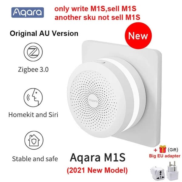 Smart Home Hub, Zigbee Kompatibilitet, Fjernbetjening, Aqara vandsensorX2