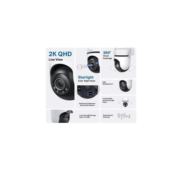 Wrl-kamera 1080p pan/tilt/tapo c520ws, Tp-link
