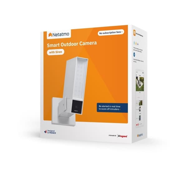 Netatmo-valvontakamera Smart Outdoor Camera with Siren, valkoinen